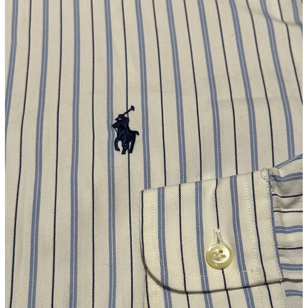 Ralph Lauren Shirt Sz 18-46 (2XL) Classic‎ Fit Button Up Striped Preppy